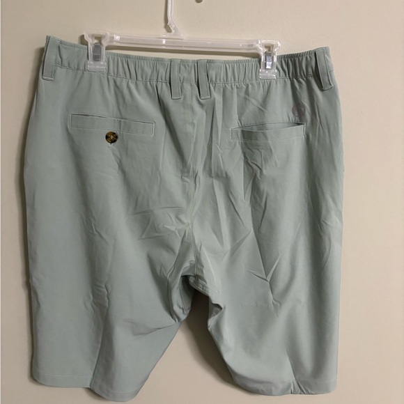 Outdoor Ventures Size 36 Light Green Performance Golf Shorts New 12 Inch Inseam - Picture 2 of 6